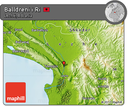 Physical Map of Balldreni I Ri