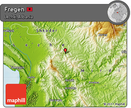 Physical Map of Fregën