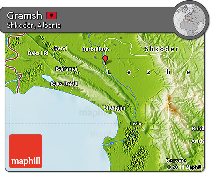 Physical Map of Gramsh