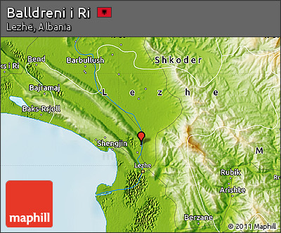 Physical Map of Balldreni I Ri