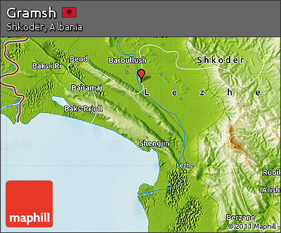 Physical Map of Gramsh