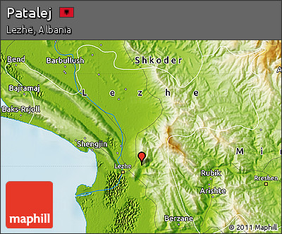 Physical Map of Patalej