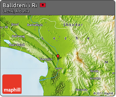 Physical Map of Balldreni I Ri