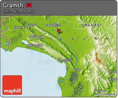 Physical Map of Gramsh