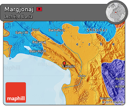 Political Map of Margjonaj