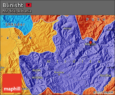 Political Map of Blinisht