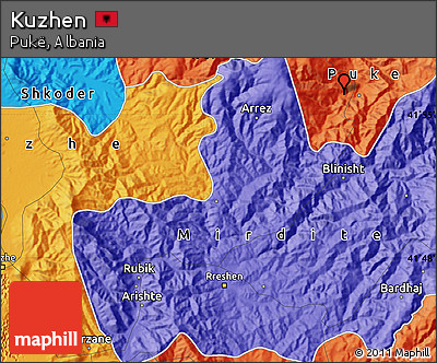 Political Map of Kuzhen