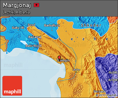 Political Map of Margjonaj