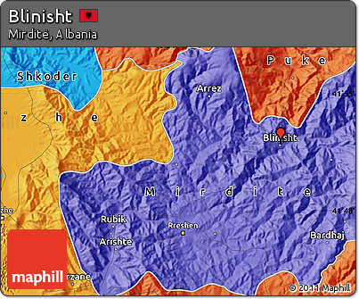 Political Map of Blinisht