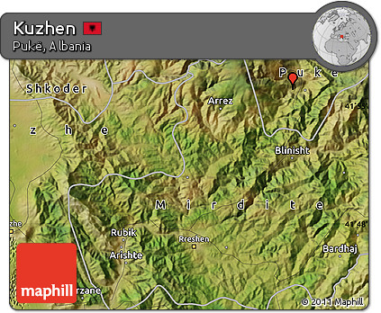 Satellite Map of Kuzhen