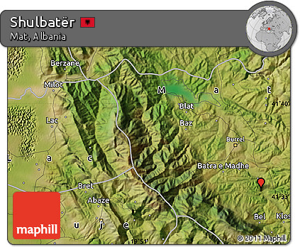 Satellite Map of Shulbatër