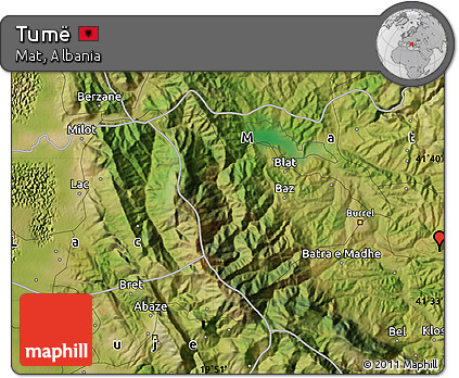 Satellite Map of Tumë
