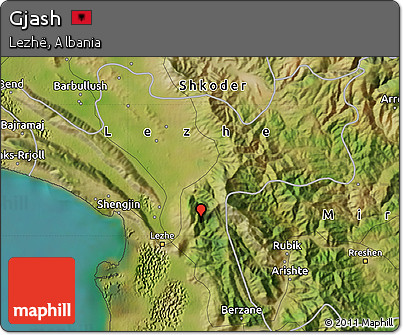 Satellite Map of Gjash