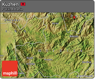 Satellite Map of Kuzhen