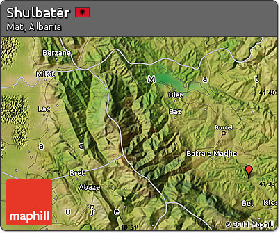 Satellite Map of Shulbatër