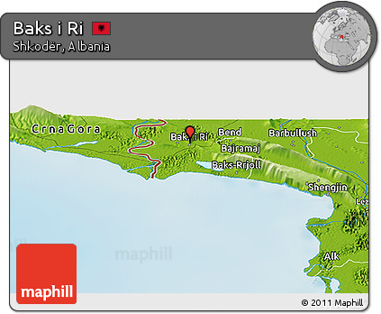 Physical Panoramic Map of Baks I Ri