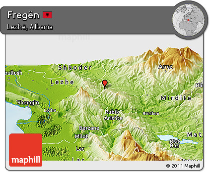 Physical Panoramic Map of Fregën