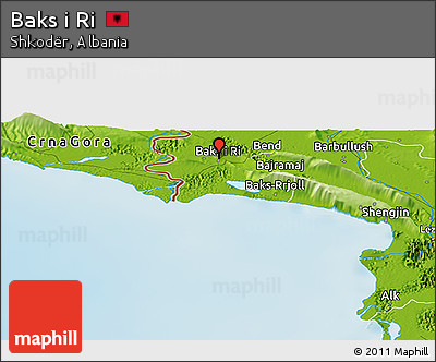 Physical Panoramic Map of Baks I Ri