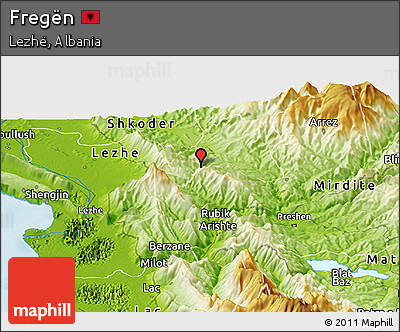 Physical Panoramic Map of Fregën