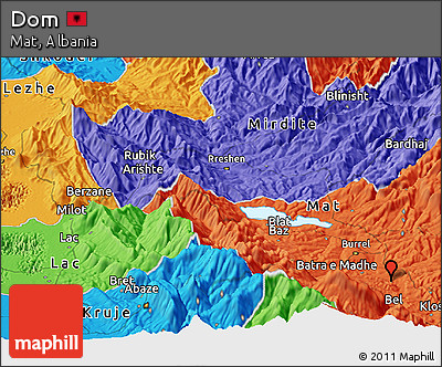 Political Panoramic Map of Dom