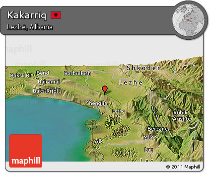 Satellite Panoramic Map of Kakarriq