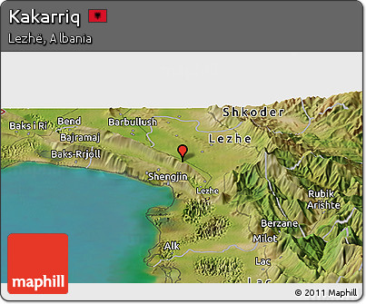 Satellite Panoramic Map of Kakarriq