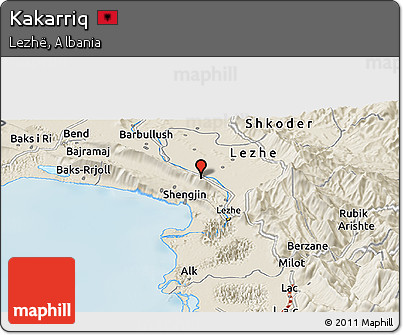 Shaded Relief Panoramic Map of Kakarriq