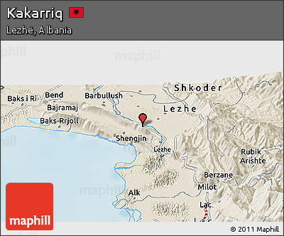 Shaded Relief Panoramic Map of Kakarriq