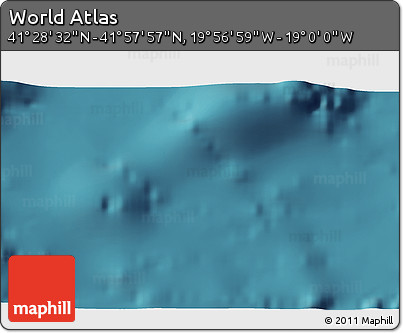 Satellite 3D Map of the Area around 41° 43' 14" N, 19° 28' 30" W