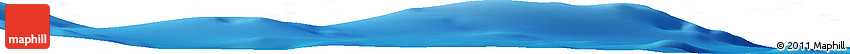 Shaded Relief Horizon Map of the Area around 41° 43' 14" N, 19° 28' 30" W