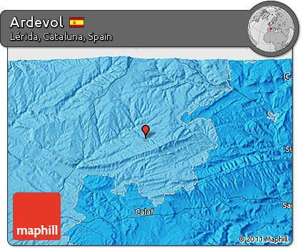 Political 3D Map of Ardevol