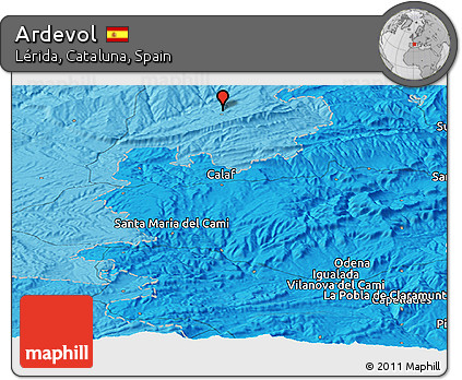 Political Panoramic Map of Ardevol