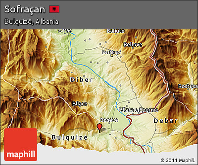 Physical 3D Map of Sofraçan