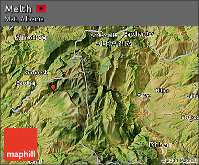 Satellite 3D Map of Melth