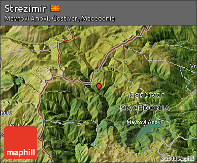 Satellite 3D Map of Strezimir