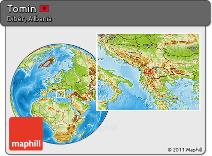 Physical Location Map of Tomin