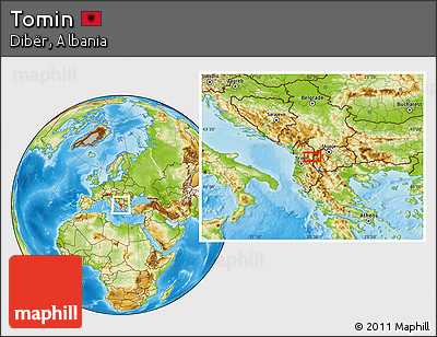 Physical Location Map of Tomin