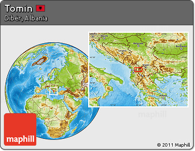 Physical Location Map of Tomin
