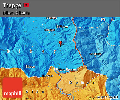 Political Map of Trepçë