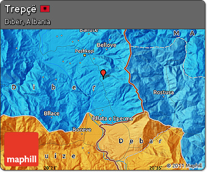Political Map of Trepçë