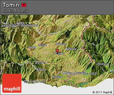 Satellite Panoramic Map of Tomin