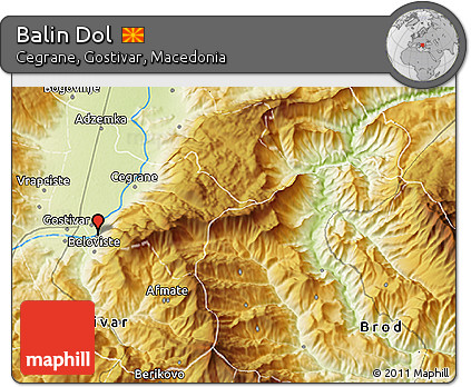 Physical 3D Map of Balin Dol