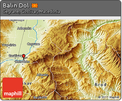 Physical 3D Map of Balin Dol