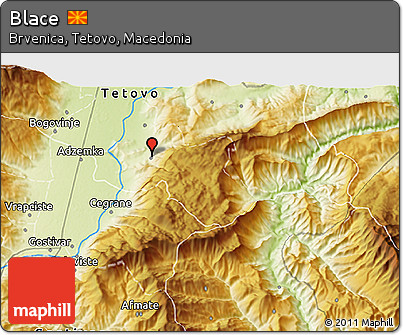 Physical 3D Map of Blace