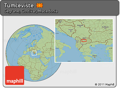 Savanna Style Location Map of Tumčevište