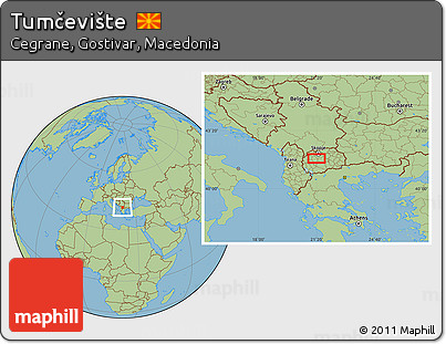 Savanna Style Location Map of Tumčevište