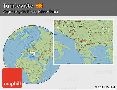 Savanna Style Location Map of Tumčevište