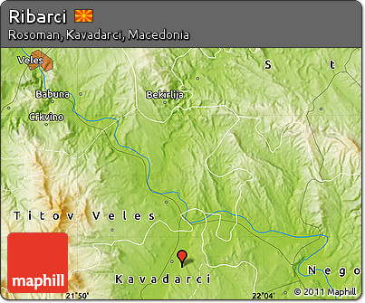 Physical Map of Ribarci