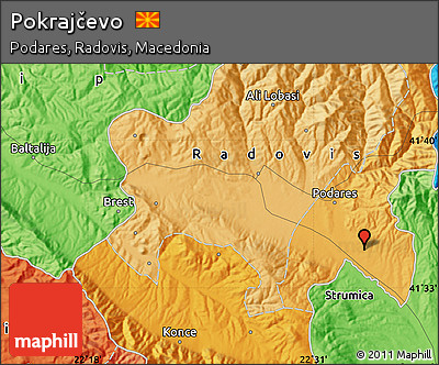 Political Map of Pokrajčevo