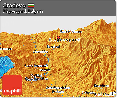 Political Panoramic Map of Gradevo